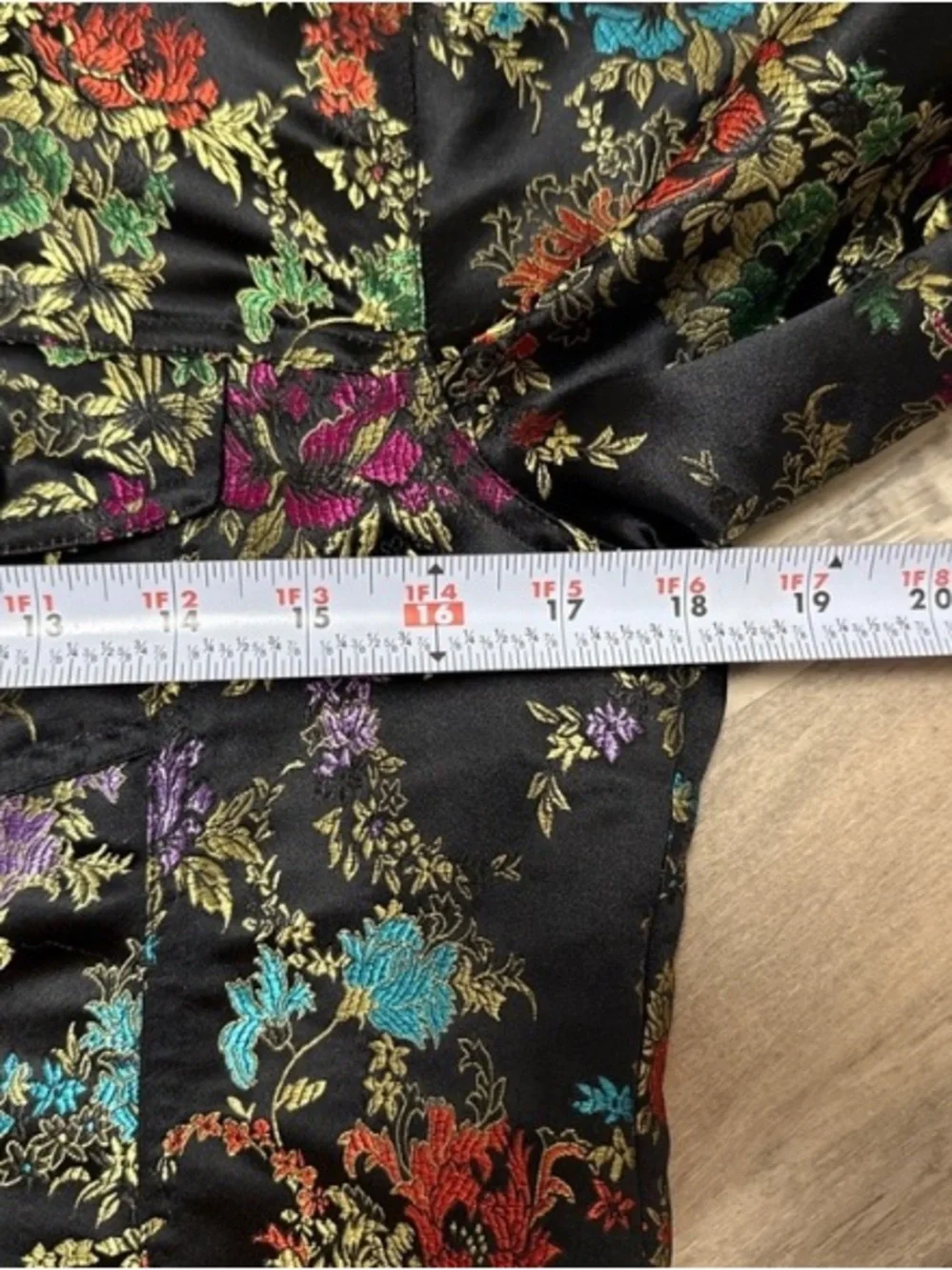 Vintage Spencer Jeremy Y2K Floral Blazer Jacket Asian Brocade Embroidery Smal
